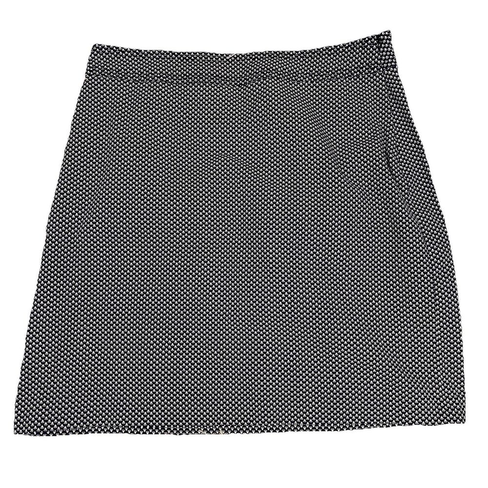 Women's Liz Claiborne Sailboat Pattern Cotton Navy Blue Skirt-Size 18W Excellent